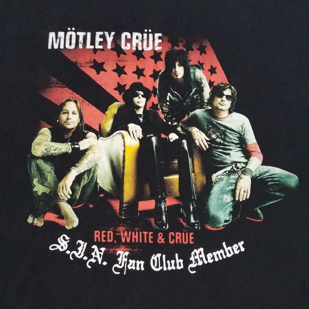 Motley Crue Rock Roll T Shirt XL Band Tee